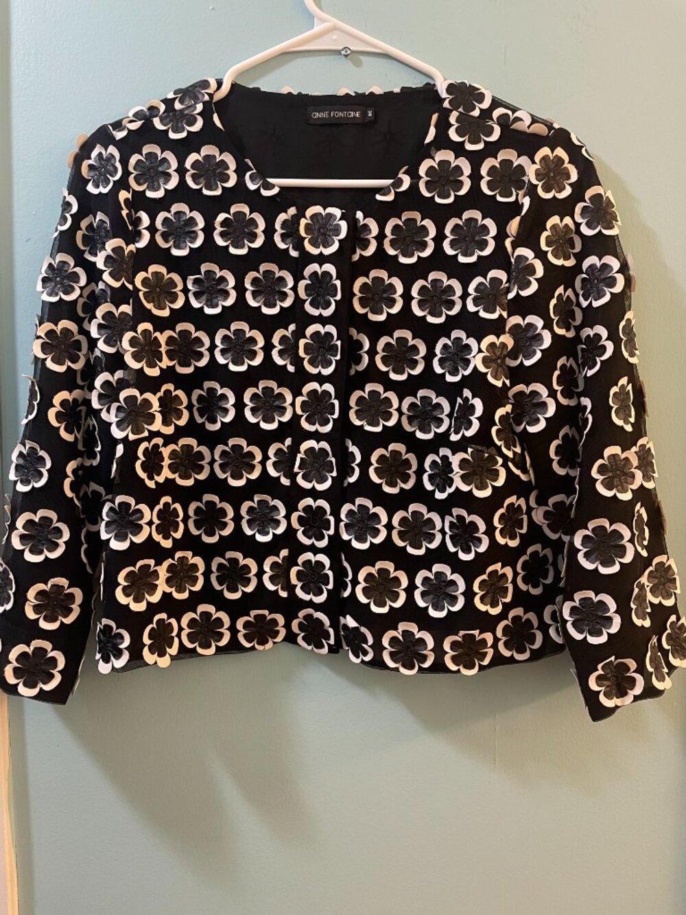 Anne Fontaine Black and White Jacket, Like New